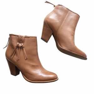 Jack Rogers Greer Ankle Booties Brown Leather